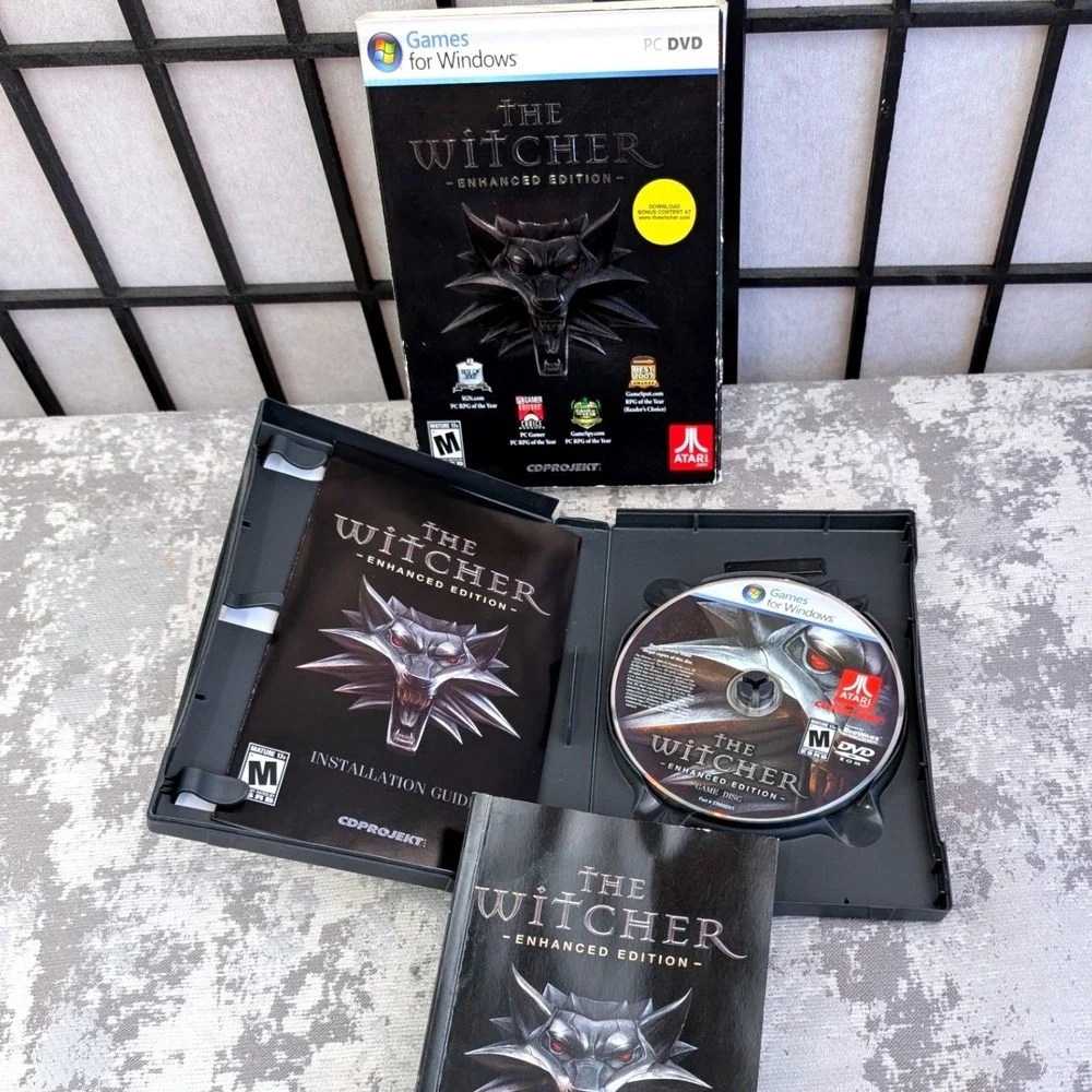 The Witcher Enhanced Edition PC Windows Game Atari CD Projekt Red 2008‎ Complete